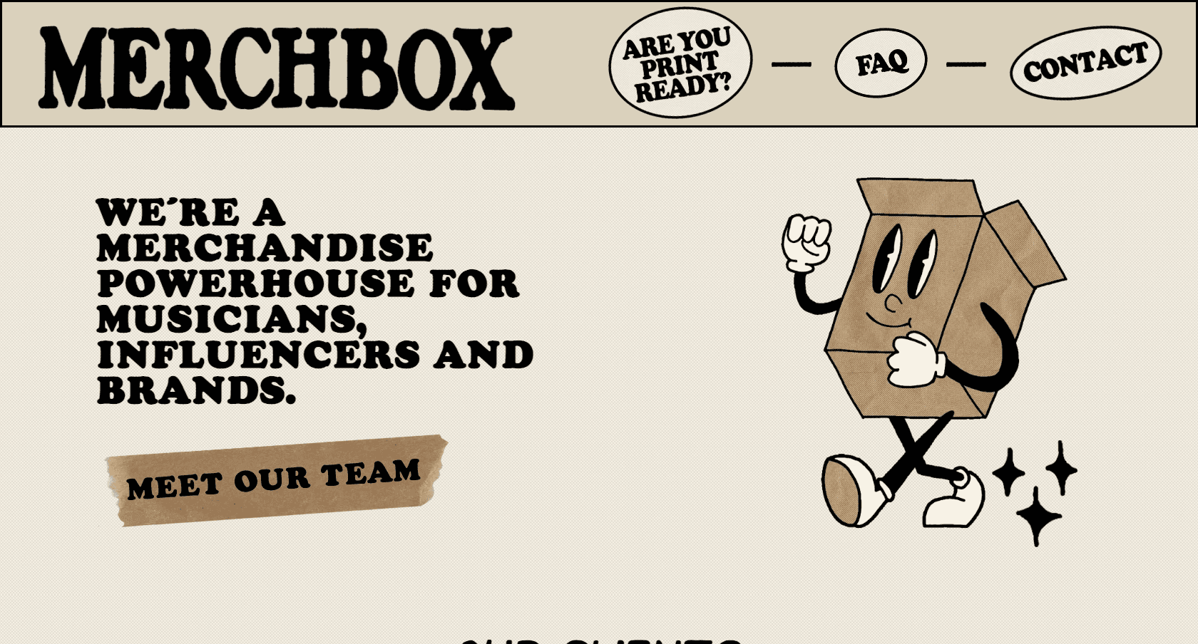 An image of the Merchbox project.